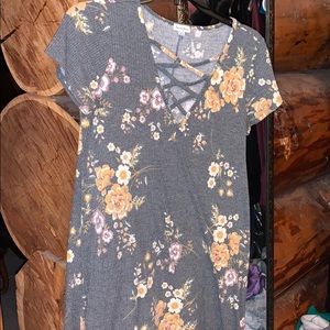 Floral V-Neck Dress